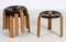 Stools by Rud Thygesen & Johnny Sørensen for Magnus Olesen, 1970s, Set of 4 5