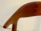 Scandinavian Modern Cowhorn Chair Attributed to Hans Wegner, 1960s 9