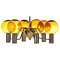 Mid-Century Patricia T372 / 6 Chandelier by Hans-Agne Jakobsson for Hans-Agne Jakobsson AB Markaryd, Image 1