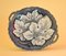 Thomas Dimmock, Antique English Pearlware Footed Platter with Grape Leaf, 1830s 2