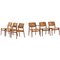 Dining Chairs Model 51 by Arne Vodder for Sibast Furniture Factory, Denmark, Set of 6 1