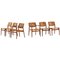 Modell 51 Esszimmerstühle von Arne Vodder für Sibast Furniture Factory, Dänemark, 6er Set 1