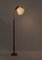 Lampada da terra Mid-Century in ottone e teak di Asea, Svezia, anni '50, Immagine 5