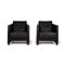 Conseta Leather Armchair Set in Black from Cor, Set of 2 1