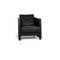 Conseta Leather Armchair in Black from Cor 1