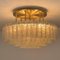 Large Glass and Brass Light Fixture from Doria, Germany, 1969 4