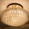 Large Blown Glass and Brass Flush Mount Light Fixtures from Doria, Set of 2, Image 9