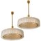 Large Organic Glass and Brass Flush Mount from Doria, 1970 16