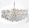 German Faceted Crystal and Gilt Metal 4-Tier Chandeliers from Kinkeldey, Set of 2 3