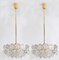 German Faceted Crystal and Gilt Metal 4-Tier Chandeliers from Kinkeldey, Set of 2 2