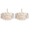 German Faceted Crystal and Gilt Metal 4-Tier Chandeliers from Kinkeldey, Set of 2 6