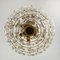 Faceted Crystal and Gilt Metal Chandelier from Kinkeldey, 1960, Image 12