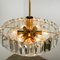 Faceted Crystal and Gilt Metal Chandelier from Kinkeldey, 1960 10