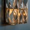 Wall Light Fixtures in Chrome-Plated Crystal Glass from Palwa, 1970, Set of 2 9
