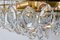 Chandeliers in Gilded Brass and Faceted Crystal from Palwa, 1960s, Set of 2, Image 10