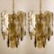 Large Chandeliers in Citrus Swirl Smoked Glass from Kalmar, Austria, 1969, Set of 2 7