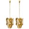 Large Chandeliers in Citrus Swirl Smoked Glass from Kalmar, Austria, 1969, Set of 2, Image 1