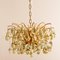 Large Brass and Crystal Chandelier by Ernst Palme, Germany, 1970s 5
