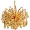 Large Brass and Crystal Chandelier by Ernst Palme, Germany, 1970s 1