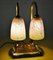 Doppelte Bronze Tischlampe von Robert Bousquet, 1910er 8