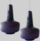 Pendant Lights by Holmegaard for Fog & Morup, 1960, Set of 2 3