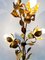 Mid-Century Blumen Stehlampe aus Messing von Hans Kogl 3