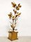 Mid-Century Blumen Stehlampe aus Messing von Hans Kogl 4