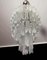 Lámpara de araña de cristal de Murano al estilo de Venini, Imagen 1
