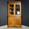 Antique English Corner Cupboard with Vitrine Top - Early 1900s 1