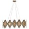 Contemporary Brass Rectangular Chandelier 1