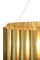 Oval Pendant Light In Matte Hammered Brass 4