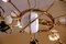 Pendant Light In Brass and Steel With Black and White Globes, Image 3