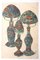 Unknown, Porzellan Lampen, Aquarell auf Papier, 1880er 1