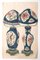 Lampes Inconnues, Porcelaine, Encre et Aquarelle, 1880s 1