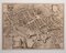 Acquaforte George Braun - Mappa di Groningen - Incisione originale - Fine XVI secolo, Immagine 1