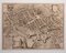 George Braun - Map of Groningen - Original Etching - Late 16th Century 1