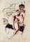 Lithographie Pericles Fazzini - Nude - Original - 1958 1