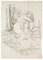 Jeanne Daour - Nude - Dibujo original a lápiz - Mid-20th Century, Imagen 1