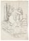 Jeanne Daour - Nude - Original Drawing in Pencil - Mid-20th Century 1