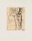 Mario Sironi - Interior with Figure - Original Lithograph - Mid-20th Century 1