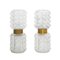 Italienische Mid-Century Modern Murano Glas und Messing Wandlampen, 2er Set 3