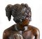 Large Italian Bronze Female Sculpture on Green Marble Base, 1950s, Image 5