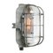 Vintage Industrial Clear Glass and Cast Iron Sconce, Image 1