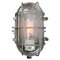 Vintage Industrial Clear Glass and Cast Iron Sconce, Image 3