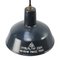 Vintage Industrial Blue Enamel Factory Pendant Lamp, Image 2