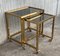Italian Brass and Smoked Glass Nesting Tables, 1950s, Set of 2, Image 8