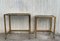 Italian Brass and Smoked Glass Nesting Tables, 1950s, Set of 2, Image 11