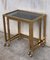 Italian Brass and Smoked Glass Nesting Tables, 1950s, Set of 2, Image 3