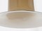 Lampada da soffitto in vetro di Murano bianco e marrone di Alessandro Pianon per Vistosi, anni '60, Immagine 10