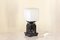 Opal and Black Marble Table Lamp, 1970s 5